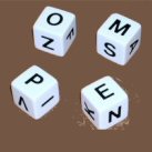 Fox Blox--4 cubes, 24 letters, make rhymes