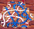 Pocket Loops, 12 hexagons to match paths in 2 colors