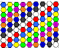 Pocket Pseudo-Coup--81 hexagonal chips in pouch
