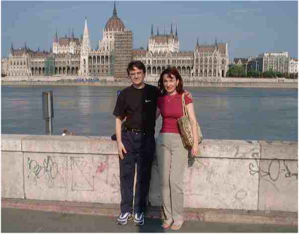 Zdravko and Gordana enjoying the Budapest skyline