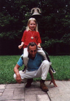 Falco and Fabian horsing around