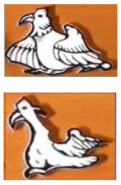 Poultry-shaped kites and darts