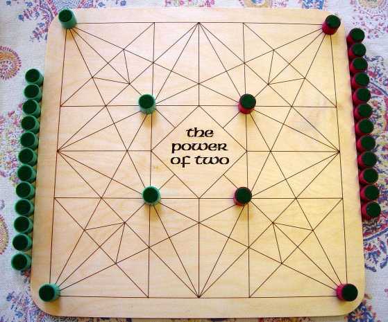 Power of Two gameboard, start position